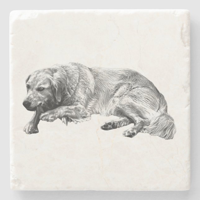 Restful Dog Coaster Makes Gatherings Warm And Rela (Front)