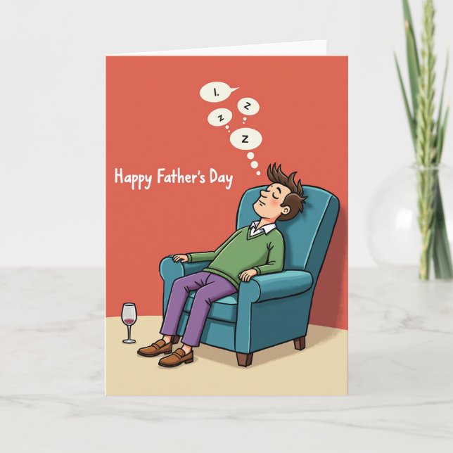 Restful Fathers Day Sketch Card (Front)