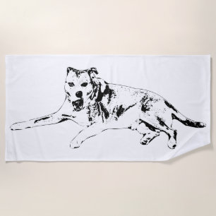 Restful Sun, Active Smile Beach Towel