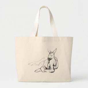 Resting Athlete Large Tote Bag