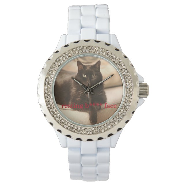 Resting b**** face cat watch (Front)