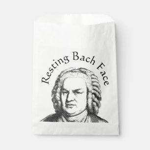 Resting Bach Face Classical Music Composer Favour Bag