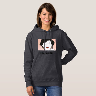 Resting beach face hoodie