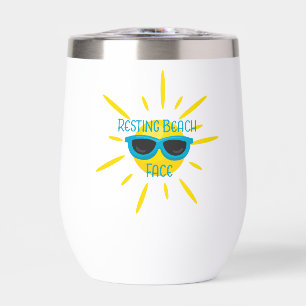 Resting Beach Face Sunglasses Personalised