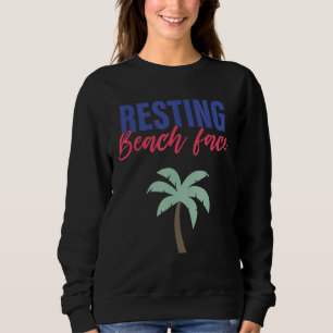Resting Beach Face Sweatshirt