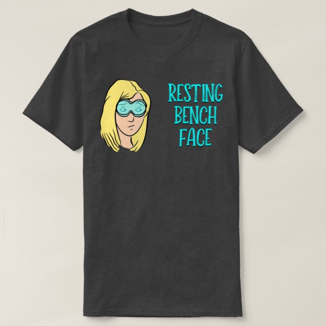 Resting Bench Face Blonde T-Shirt (Design Front)