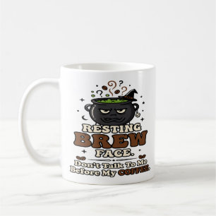 Resting Brew Face Dont Talk Before Halloween Nurse Coffee Mug