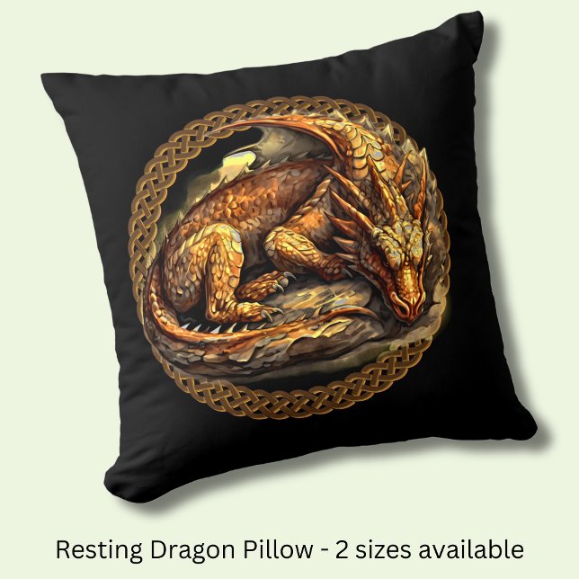 Resting Brown Dragon  Cushion (Creator Uploaded)