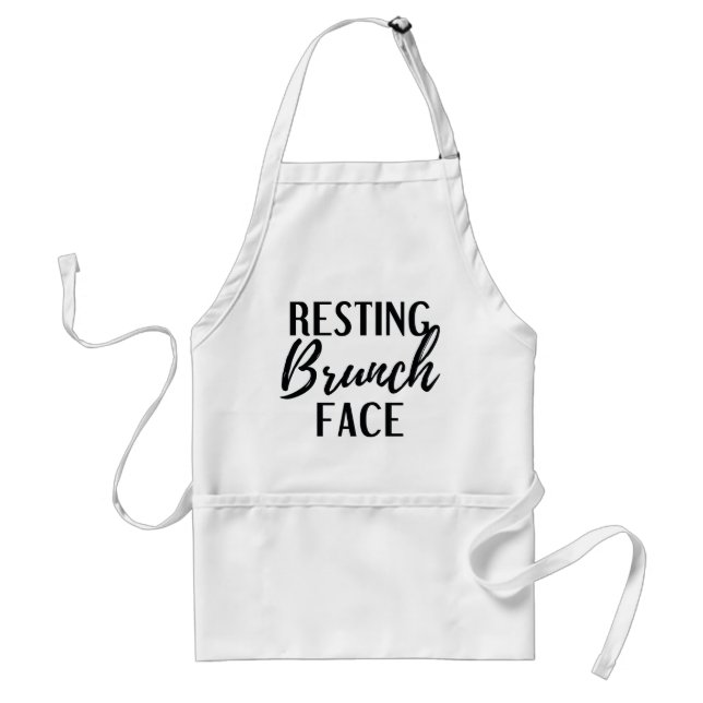 Resting Brunch Face Standard Apron (Front)