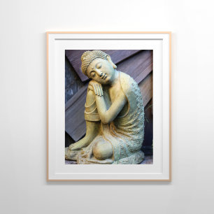 Resting Buddha Statue Photo Poster