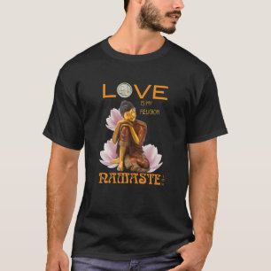 Resting Buddha With Lotus And Namaste T-Shirt