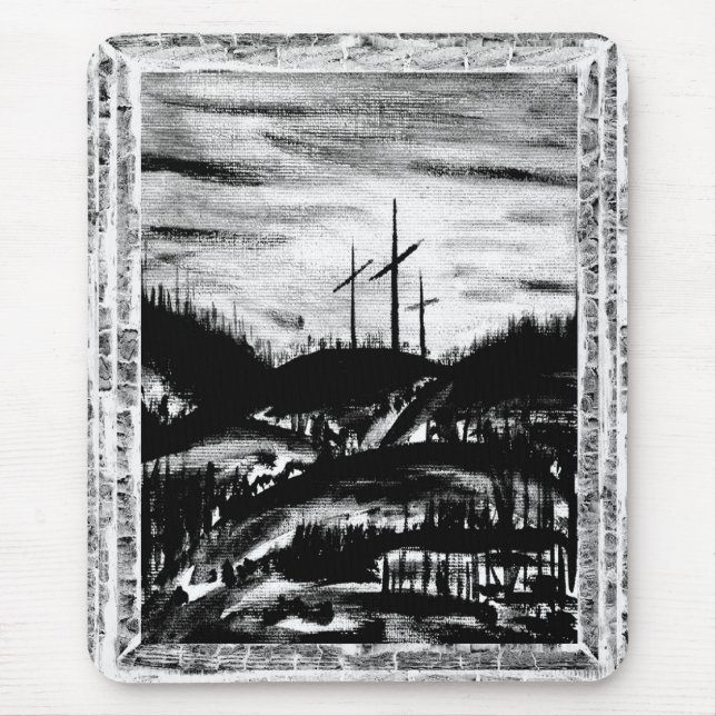Resting Cross Mouse Pad (Front)