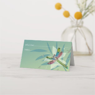 Resting Dragonfly Reception Place Card