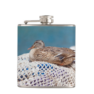 Resting Duck Hip Flask