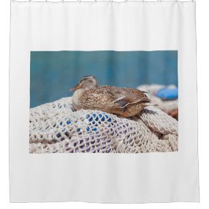 Resting Duck Shower Curtain