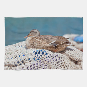 Resting Duck Tea Towel