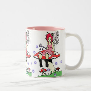 Resting Fairy Two-Tone Coffee Mug