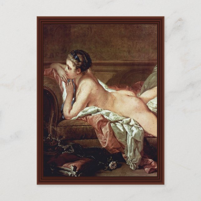 Resting Girl Detail (Madmoiselle O'Murphy) Postcard (Front)