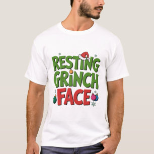 Resting Grinch Face Sarcastic Holiday Tee