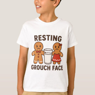Resting Grouch Face – Gingerbread Dunk Duo T-Shirt