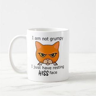 Resting Hiss Face Orange Cat - Benefits PACR Coffee Mug