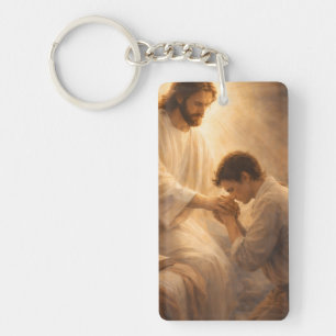 Resting in Jesus’ Lap: A Prayer of Peace, Love, an Key Ring