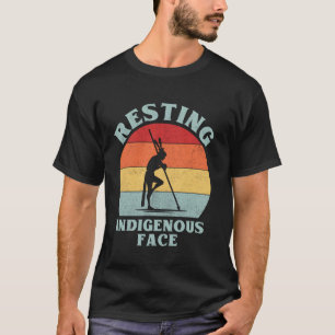 Resting Indigenous Face T-Shirt