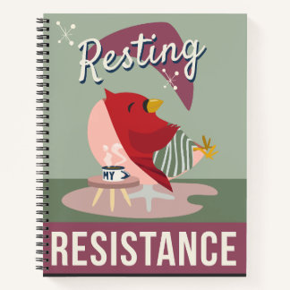 "Resting is My Resistance" Notebook