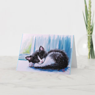 Resting Kitten Greeting Cards