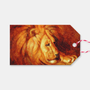 Resting Lion (by Abbott Handerson Thayer) Gift Tags