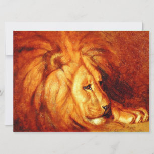 Resting Lion Card