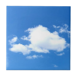 Resting on a cloud ceramic tile