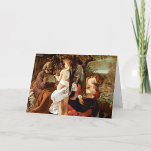 Resting on the Flight into Egypt by Caravaggio Card
