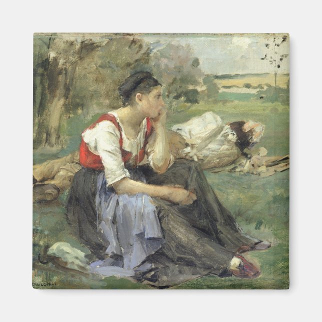 Resting Peasants, 1877 Magnet (Front)