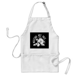 Resting Pit Face Funny Dog Pitbull Meme Standard Apron