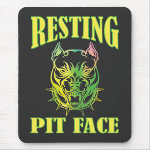 Resting Pit Face Mouse Pad