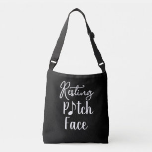 Resting Pitch Face – Funny Music Pun Crossbody Bag