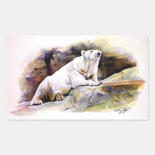 Resting Polar Bear Sticker