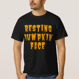 Resting Pumpkin Face - Funny Halloween 2022  T-Shirt