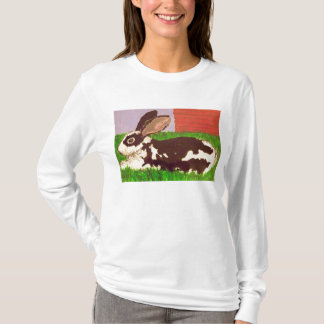 Resting Rabbit Ladie's T-Shirt