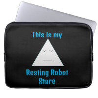 Resting Robot Stare- Electronics Bag