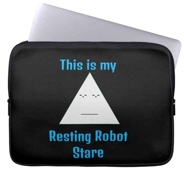 Resting Robot Stare- Electronics Bag (Front)