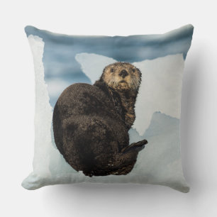 Resting Sea Otter Cushion