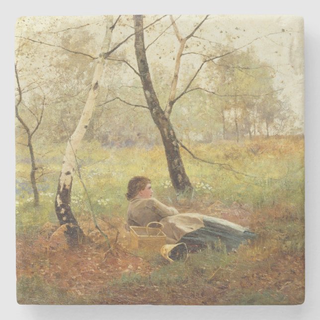 Resting Stone Coaster (Front)