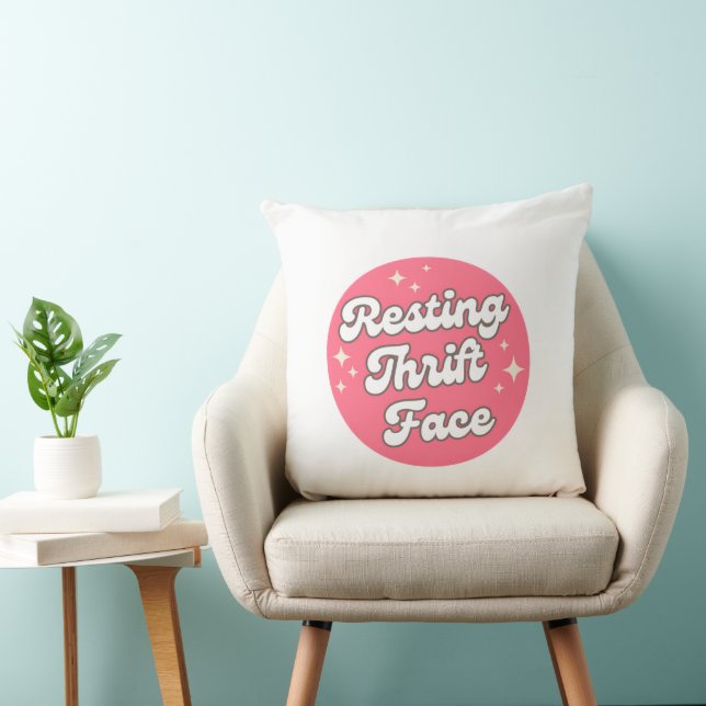 Resting Thrift Face Pillow (Chair)