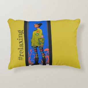 resting Vibes, in Limon, Decorative Cushion