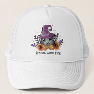 Resting Witch Face – Cat with Witch Hat