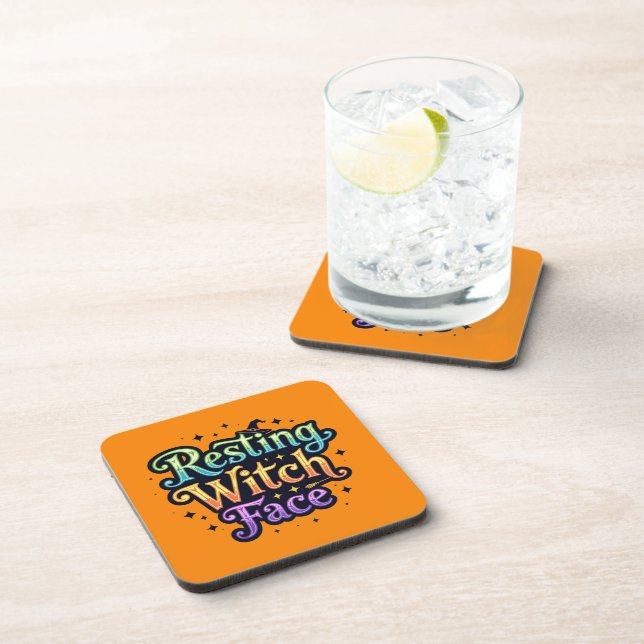 Resting Witch Face Coaster (Right Side)