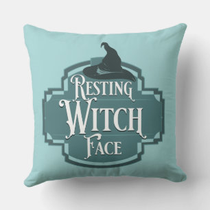 Resting Witch Face Cushion