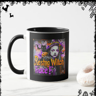 Resting Witch Face | ExDesigner | Halloween Mug